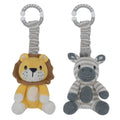 Stroller Toys | Zebra & Lion - 2 pack