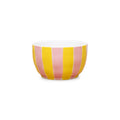 NOSS Ceramic Small Bowl | Pink & Yellow Stripe