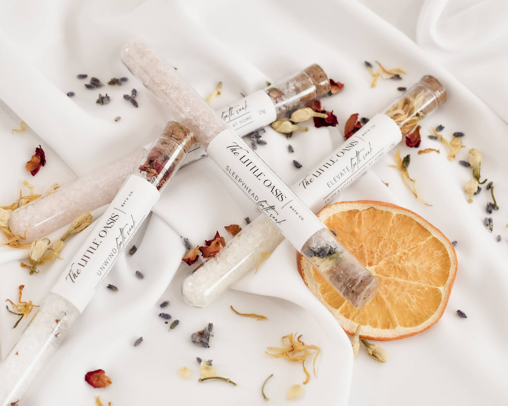 Coconut Rose Magnesium Bath Soak | Test Tube