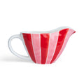 NOSS Ceramic Gravy Jug | Pink & Red Stripe