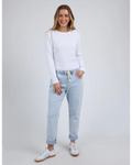 Juliette Denim Jogger - Vintage Pale Blue