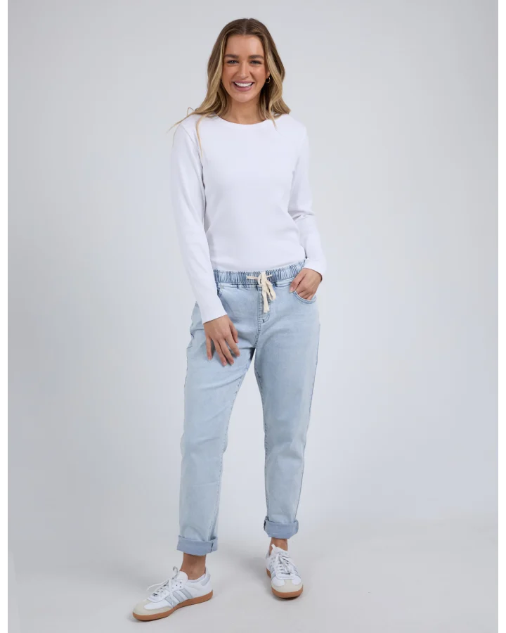 Juliette Denim Jogger - Vintage Pale Blue