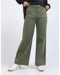 Sarah Wide leg Jean - Washed Green