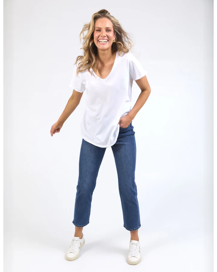 Pima Vee Tee - White