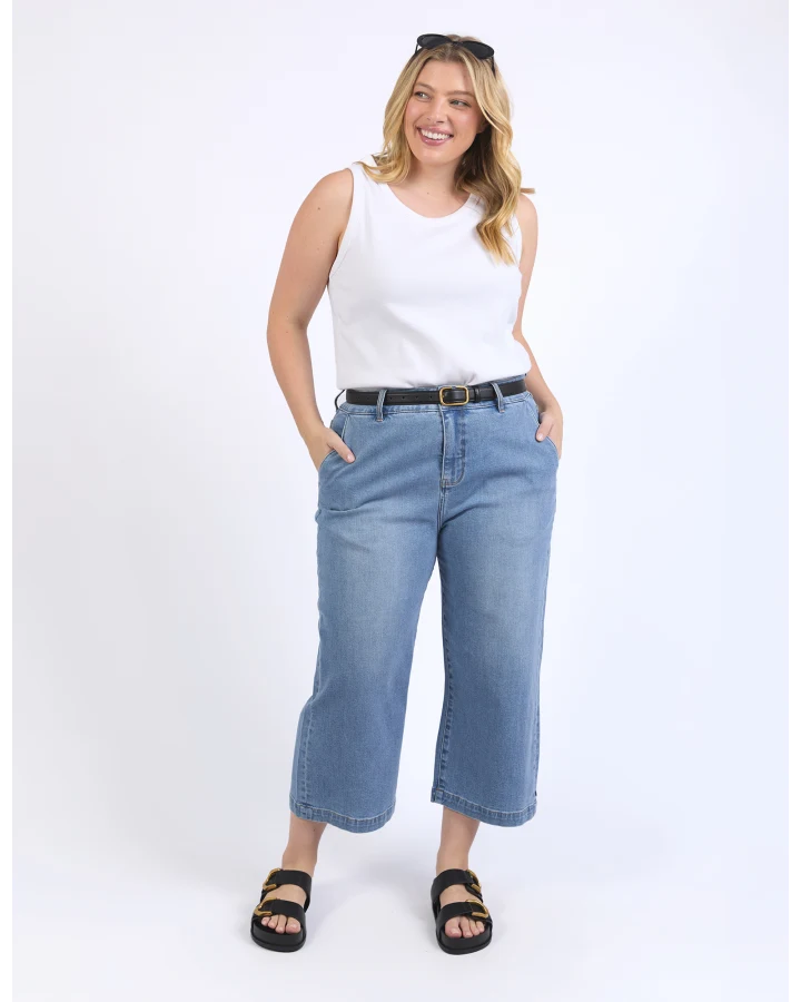 Sidney Cropped Jeans | Light Blue Wash