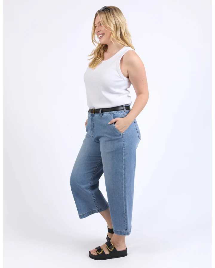 Sidney Cropped Jeans | Light Blue Wash