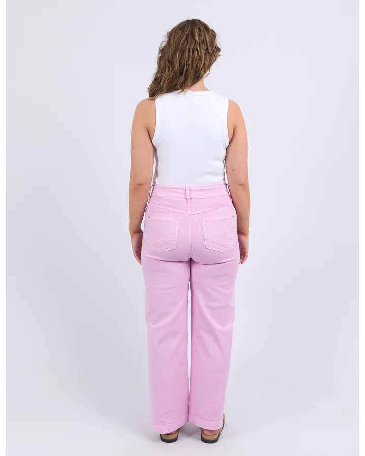 Scallop Edge Jeans - Dusk Pink