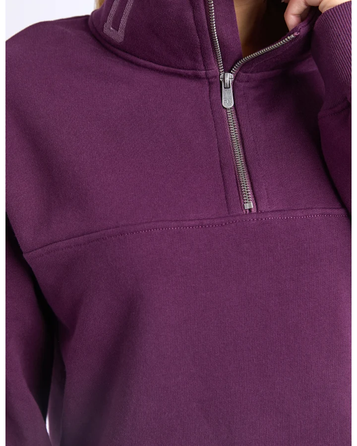 College Zip Crew - Plum