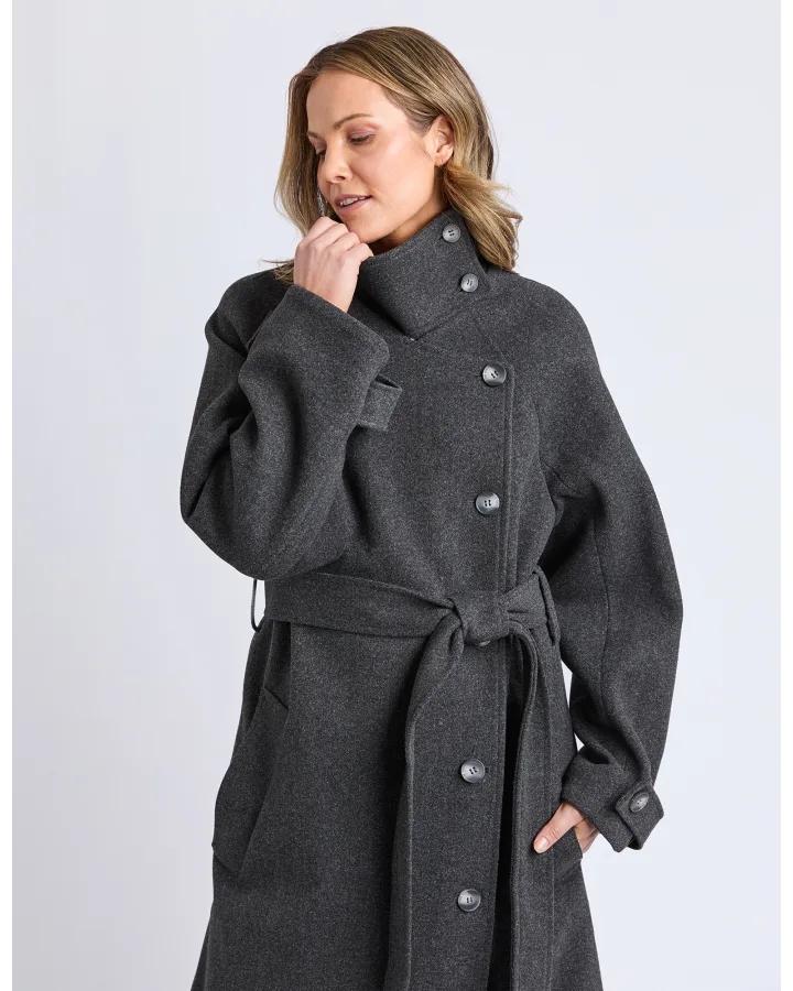 Caroline Coat Grey Marle