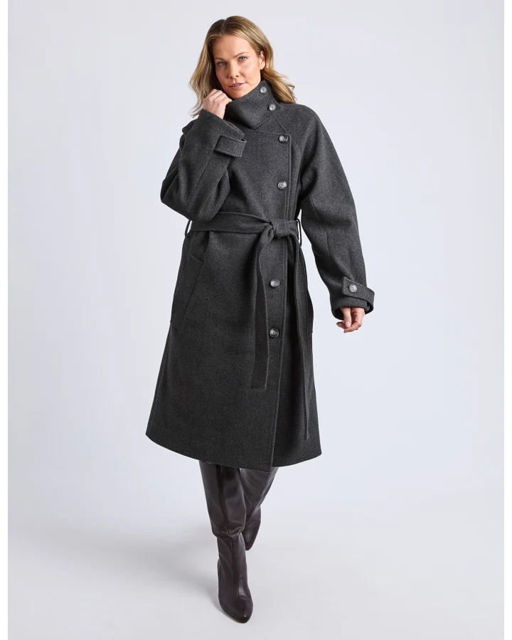 Caroline Coat Grey Marle