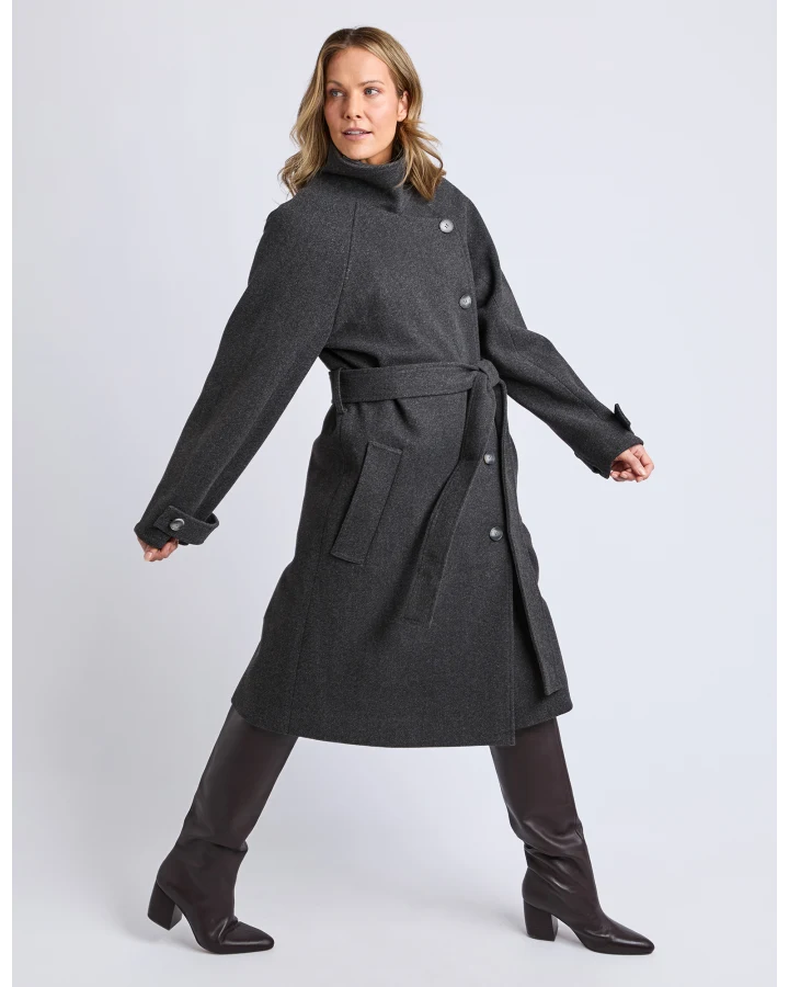 Caroline Coat Grey Marle