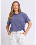 Foxwood Hutch Stripe Tee | Navy