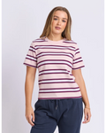 Foxwood Pure Stripe Tee | Light Pink