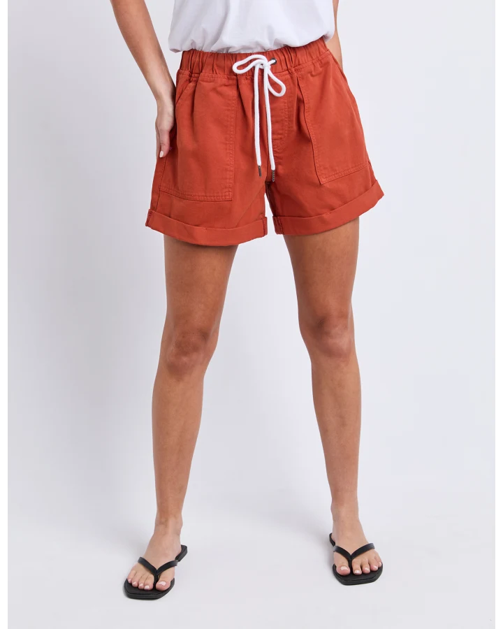 Emma Relaxed Short - Earth Brown