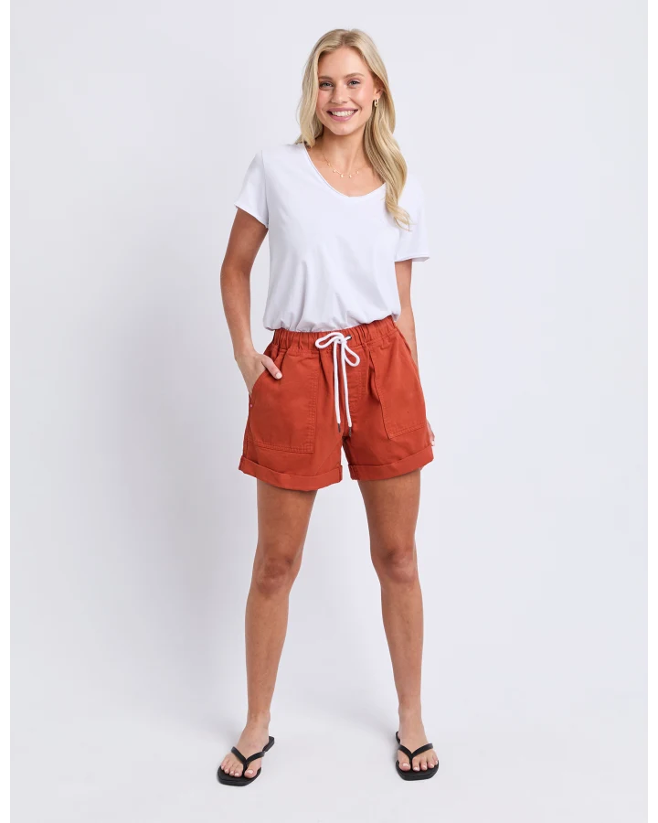 Emma Relaxed Short - Earth Brown