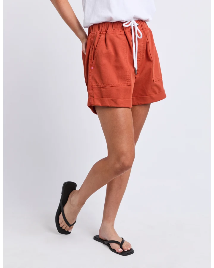 Emma Relaxed Short - Earth Brown
