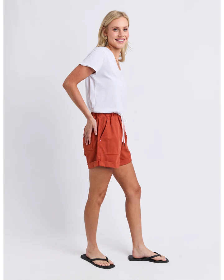 Emma Relaxed Short - Earth Brown