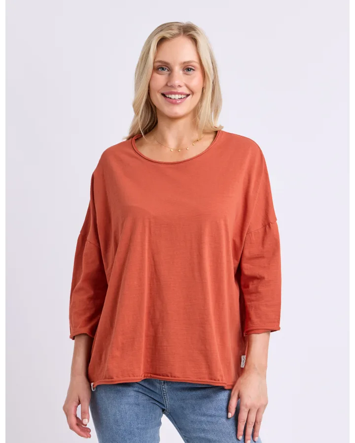 Anya LS Tee - Earth Brown
