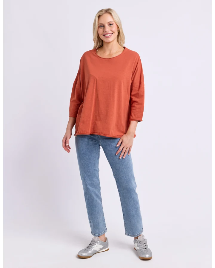 Anya LS Tee - Earth Brown