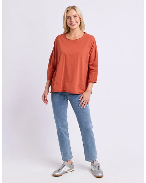 Anya LS Tee - Earth Brown