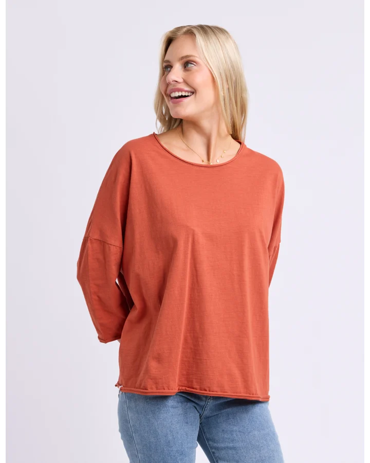 Anya LS Tee - Earth Brown