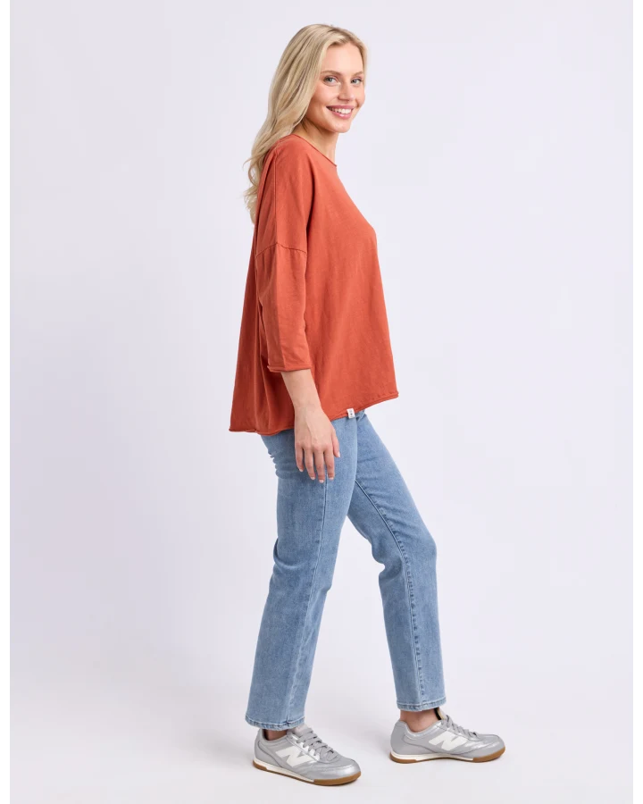 Anya LS Tee - Earth Brown