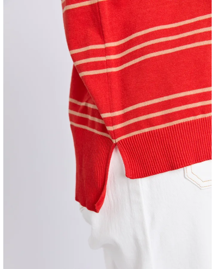 Sofie Knit Tee - Tangello