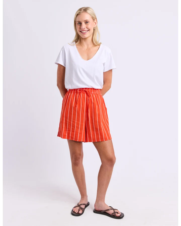 Bloom Short | Tangello Stripe
