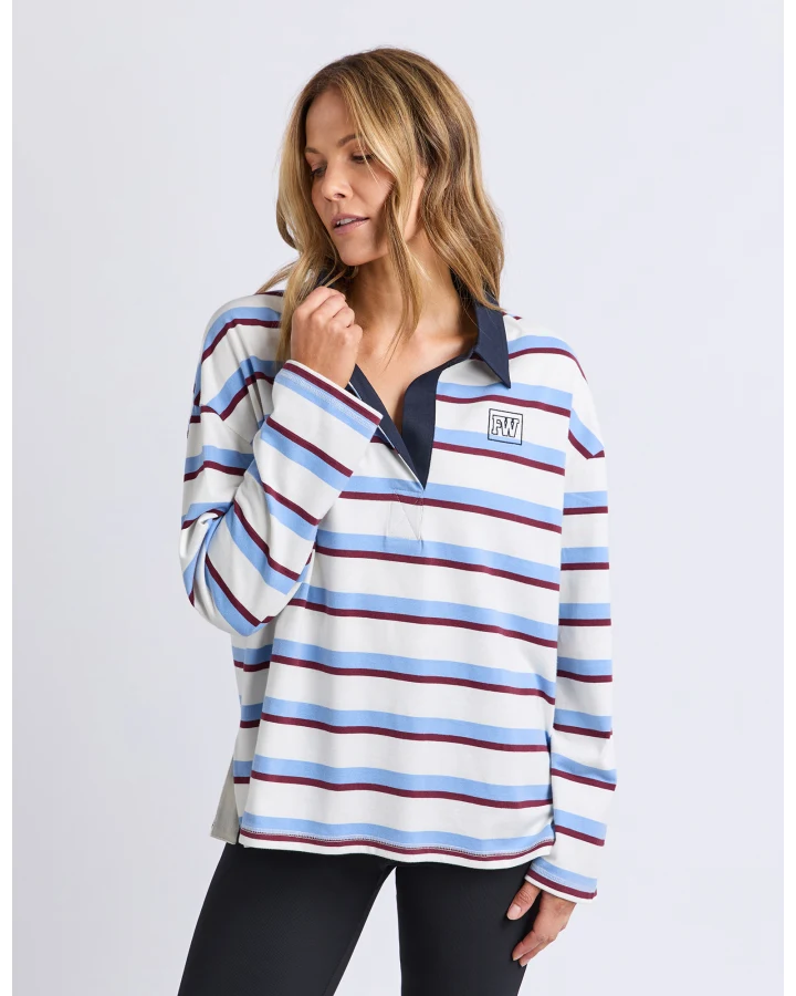 Cindy Stripe Rugby Top