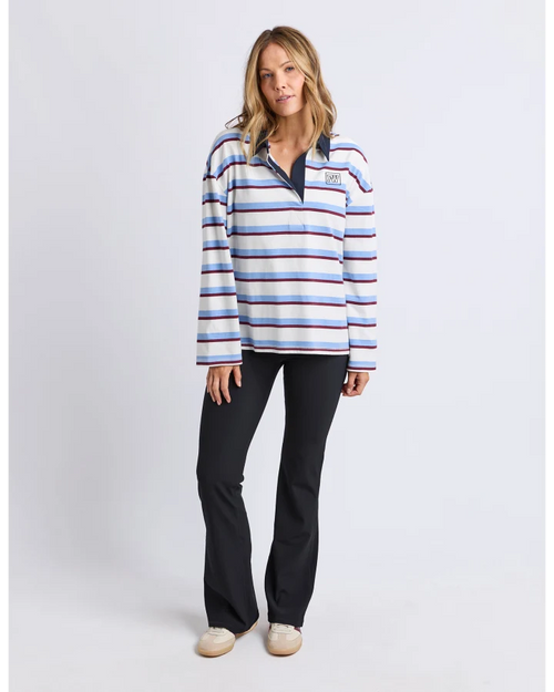 Cindy Stripe Rugby Top