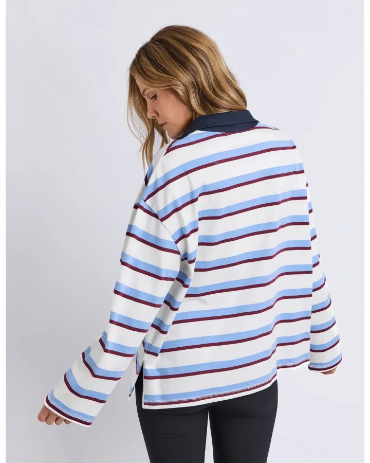Cindy Stripe Rugby Top