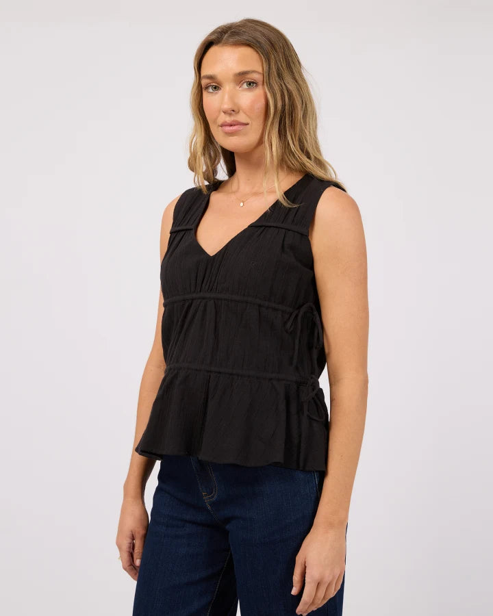 AAE Heidi Ruched Top | Black