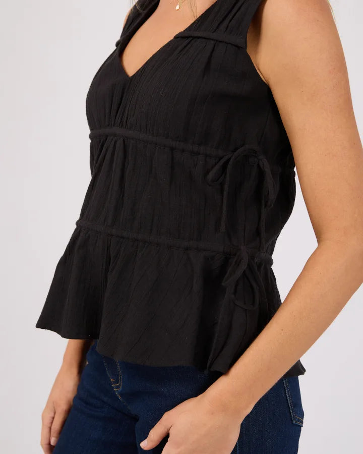 AAE Heidi Ruched Top | Black
