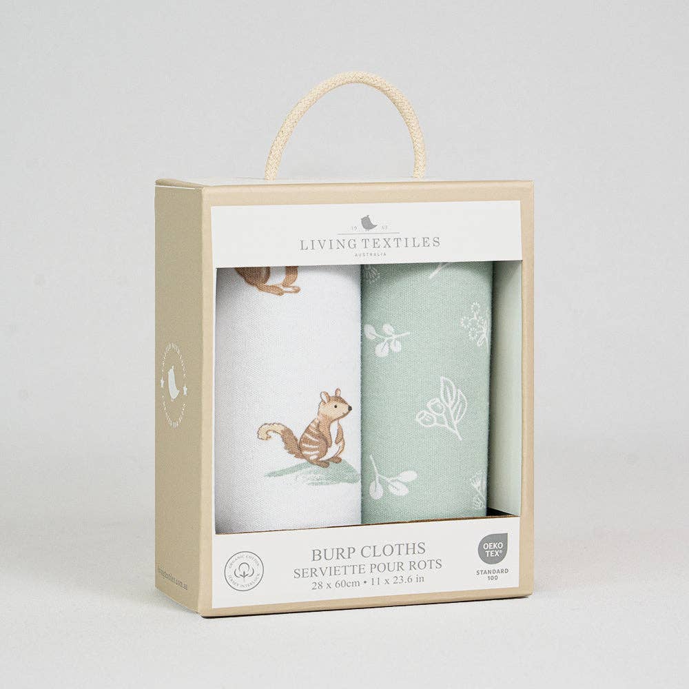 Organic Burp Cloths - Australiana 2 pack