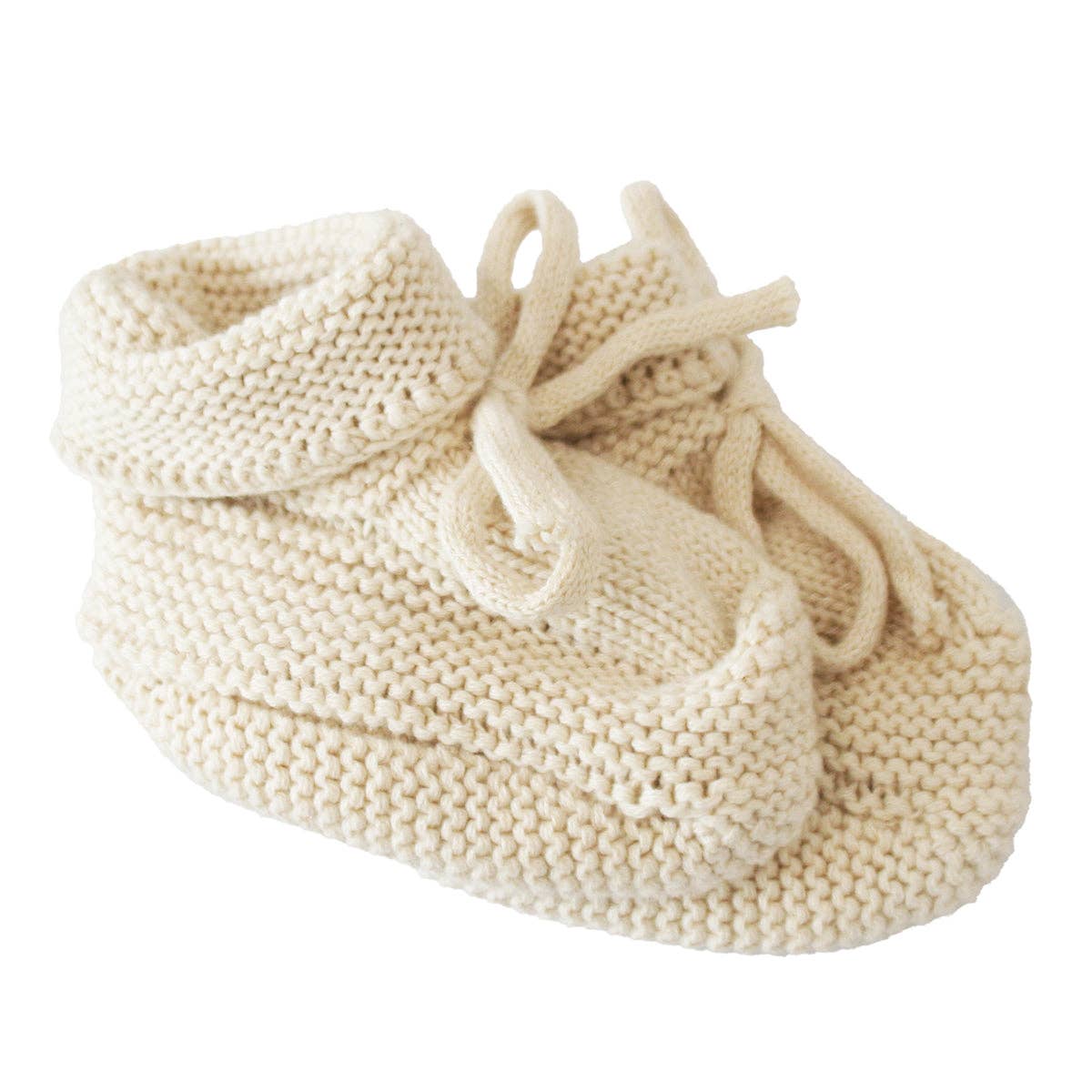 Knit Baby Booties | Natural 0-6mth