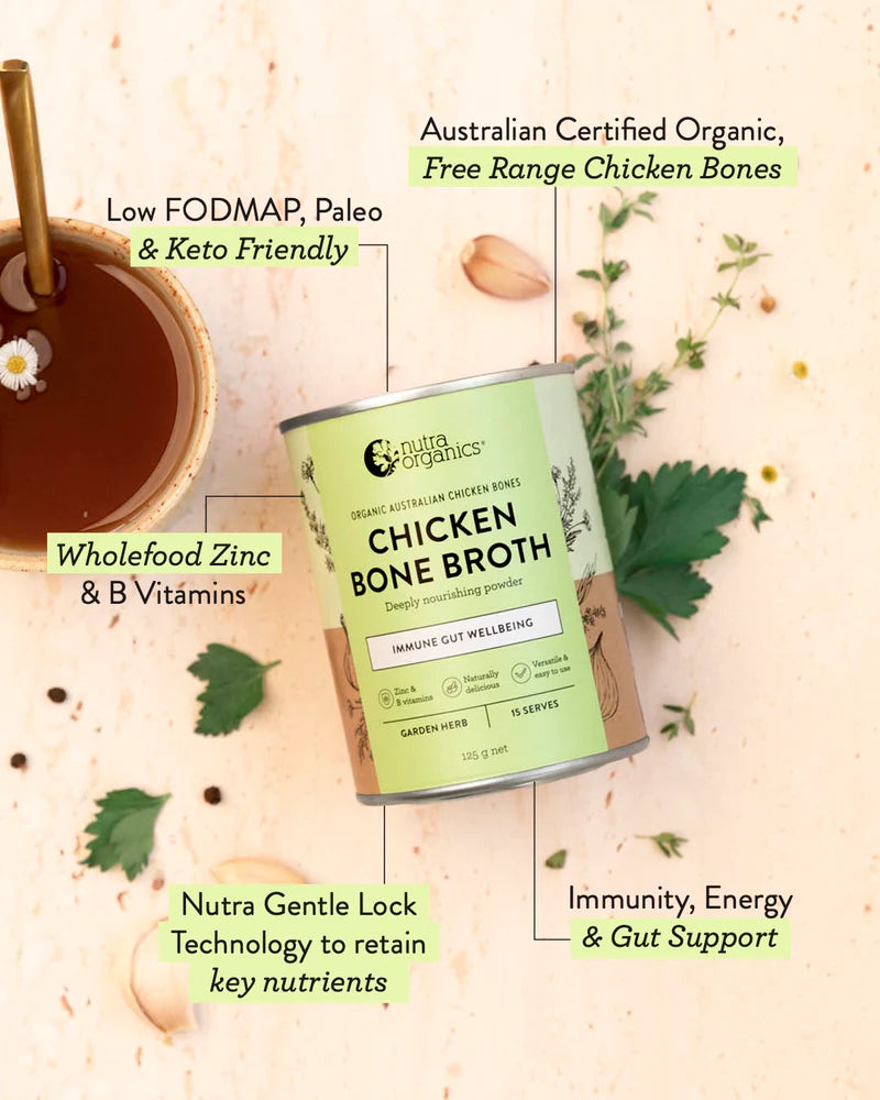 Nutra Natural Chicken Bone Broth - Garden Herb