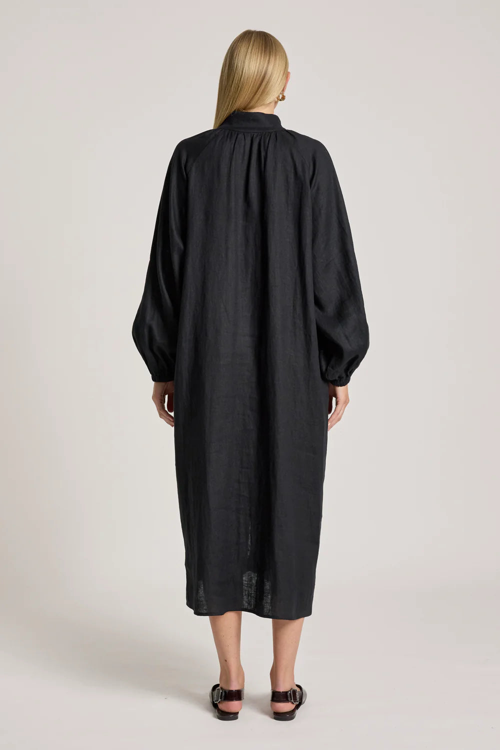 Bajau Button Dress | Black