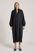 Bajau Button Dress | Black