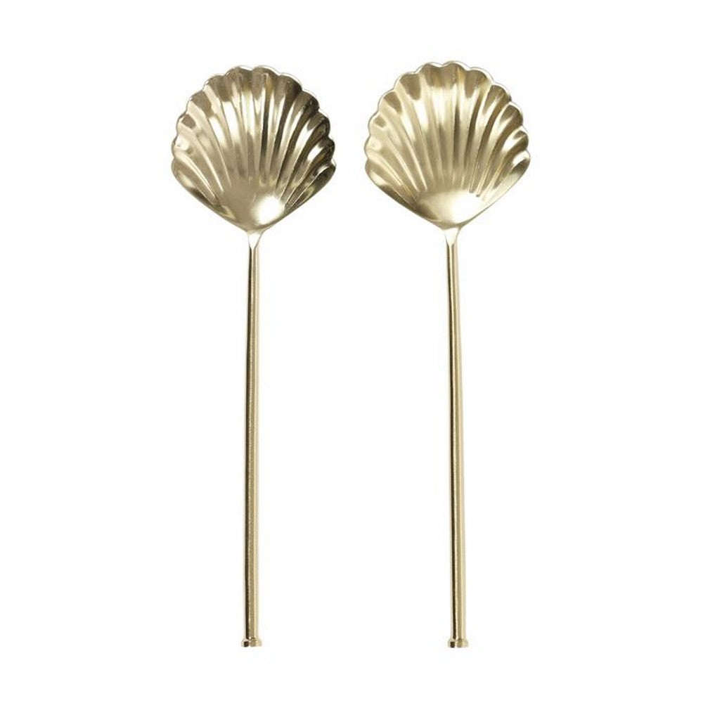 Clam Salad Servers | Gold