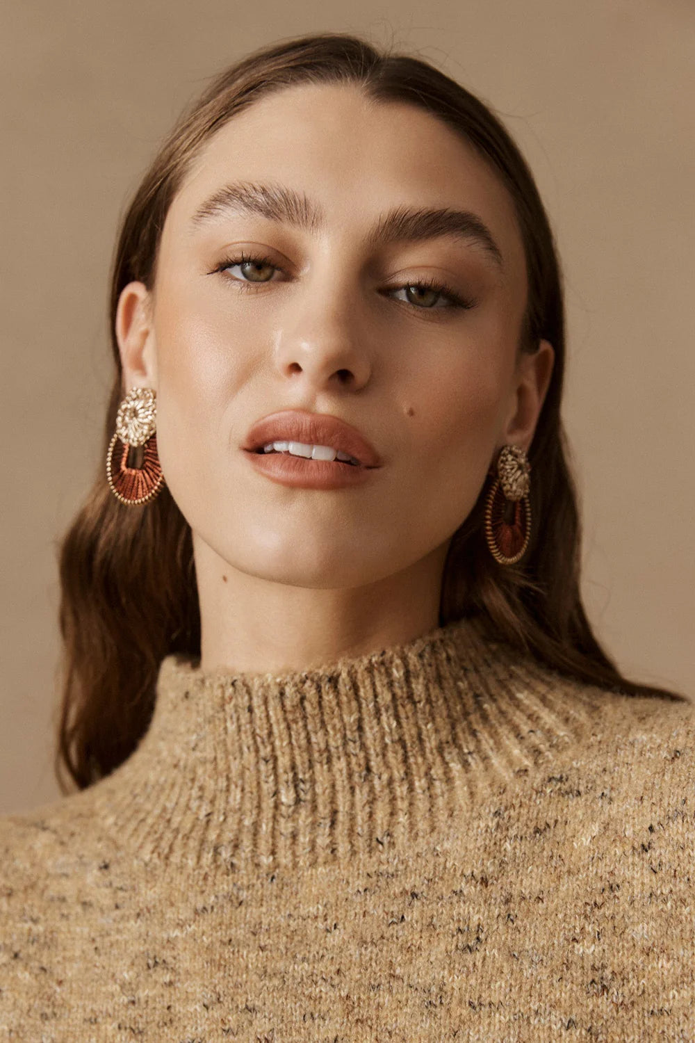 Berber Woven Earring | Gold Flora