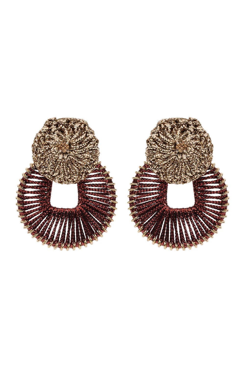 Berber Woven Earring | Gold Flora