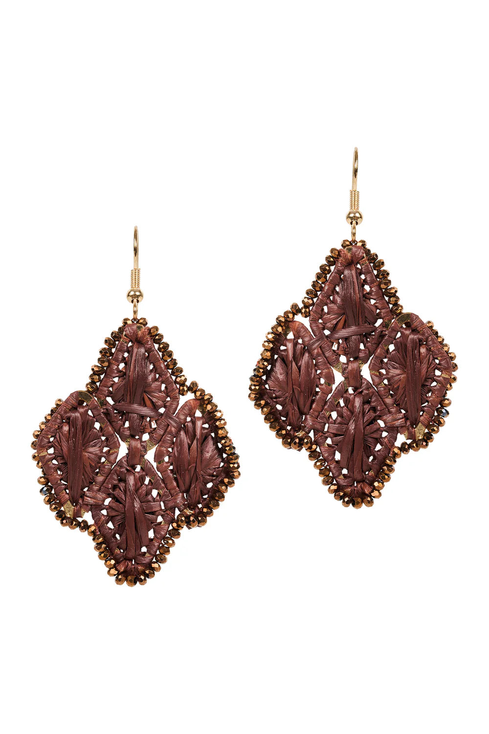 Berber Woven Earring | Mahogany