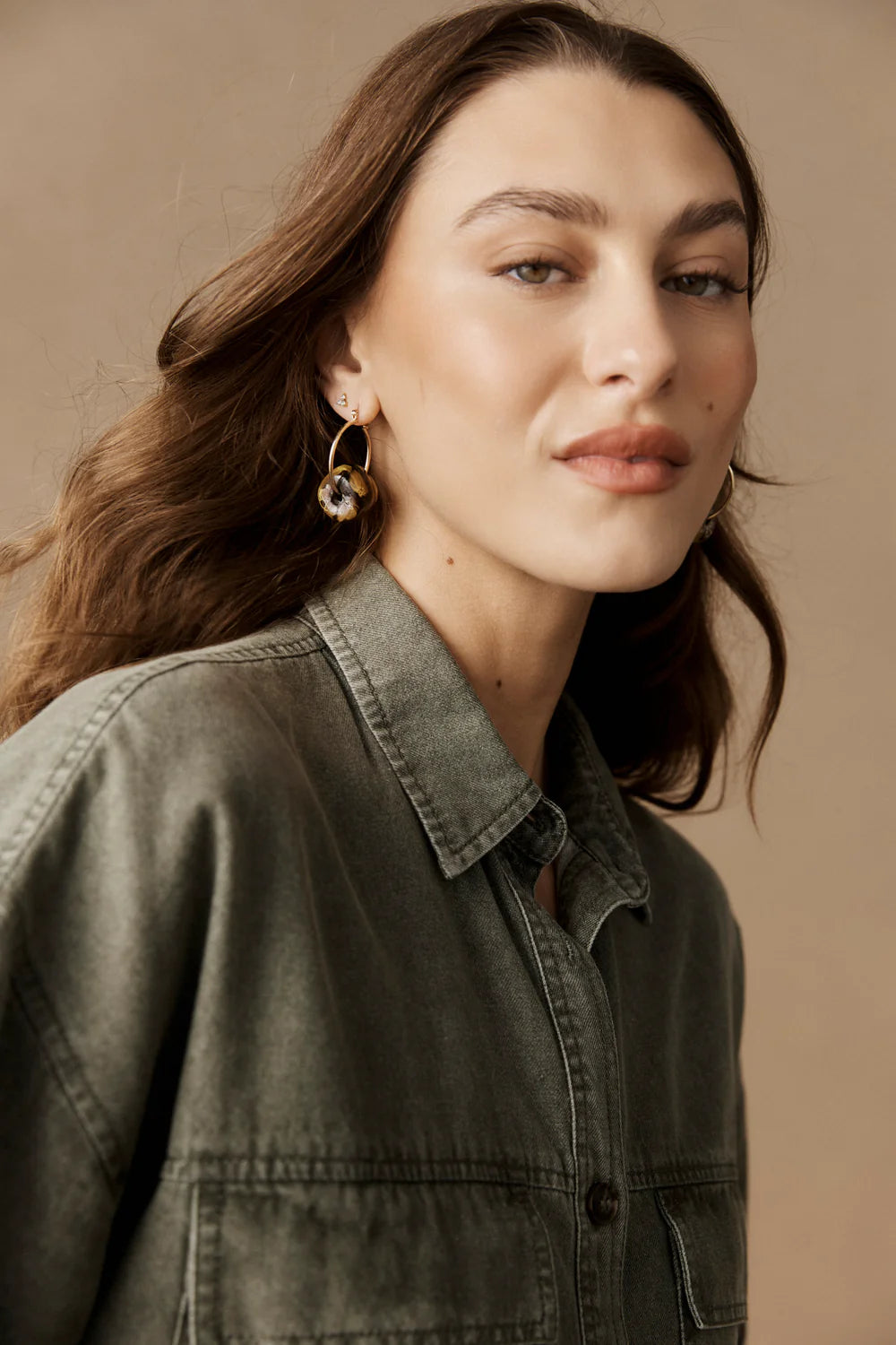 Oman Earring | Bead Hoop