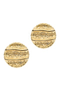 Roma Round Earring | Gold Round