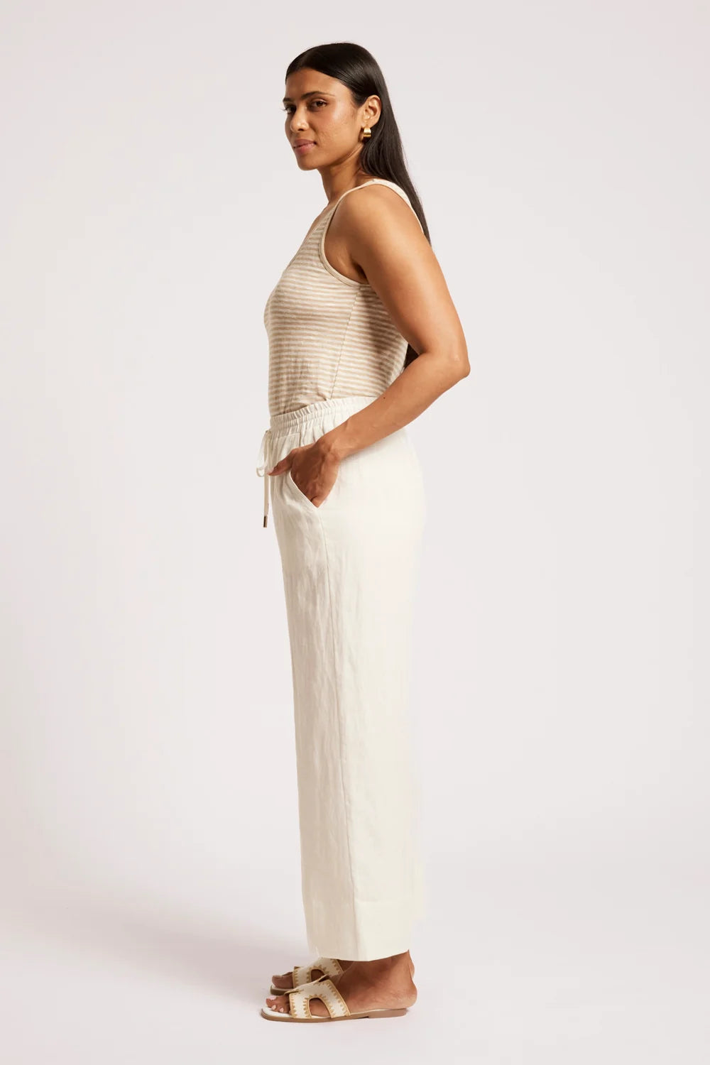 Cove Relaxed Pant | White
