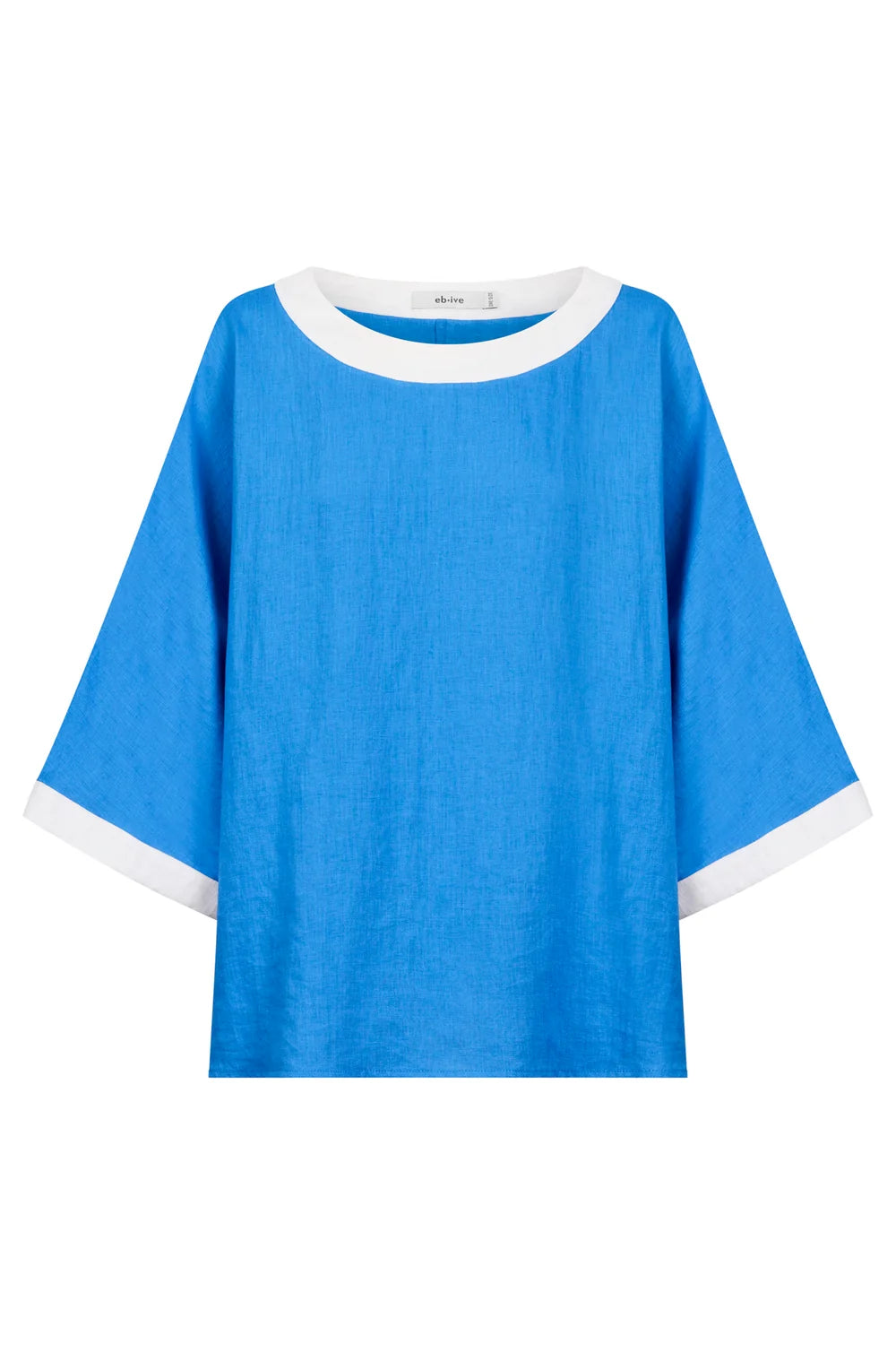 Maris Relaxed Splice Top | Marine / White