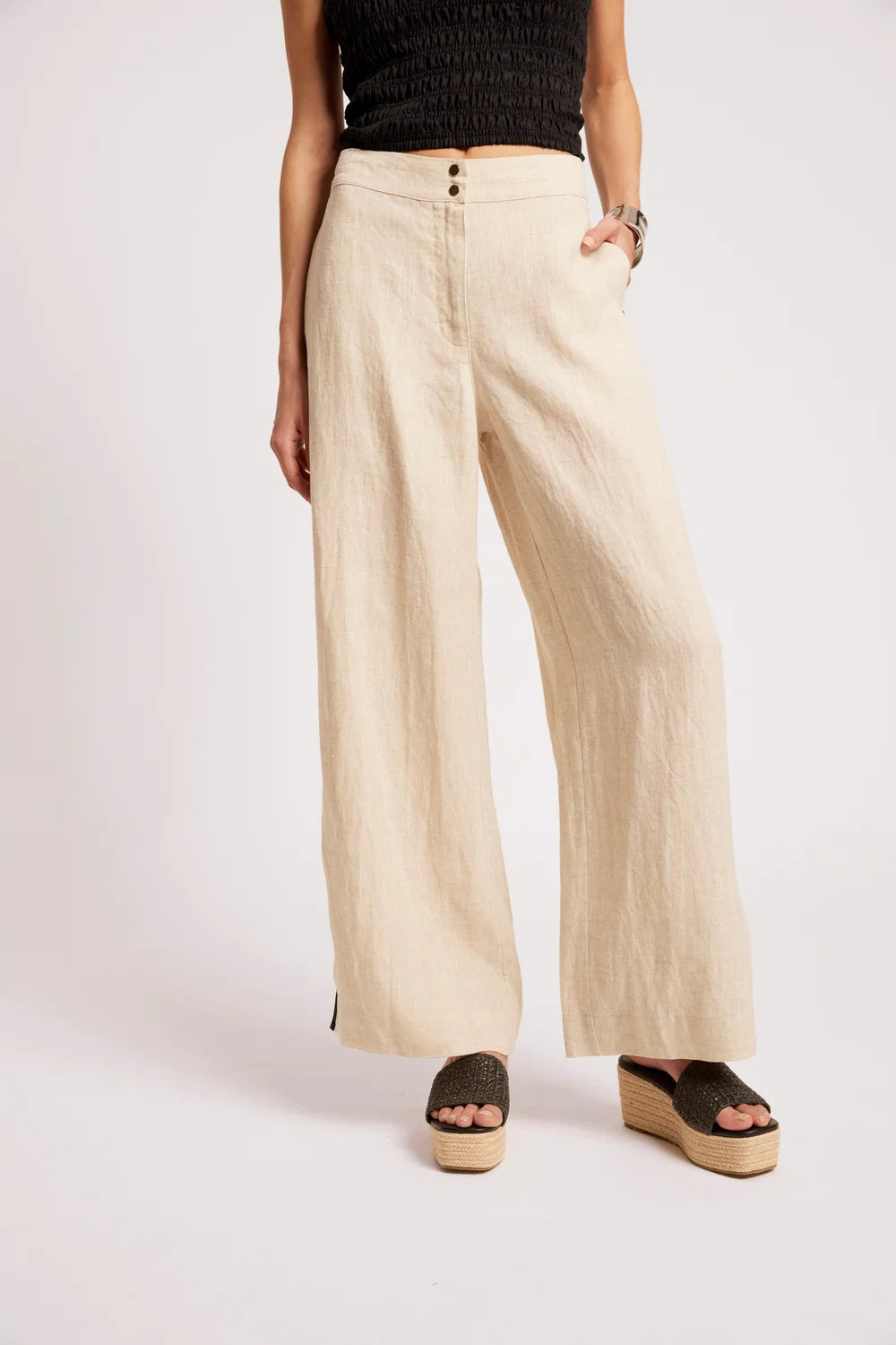 Maris Splice Pant | Tusk / Black