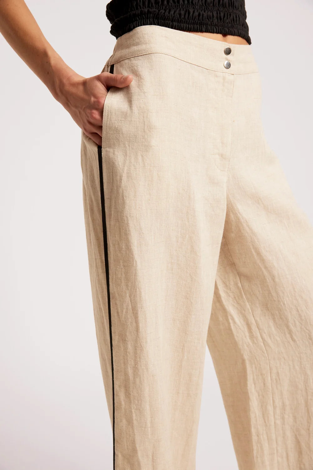 Maris Splice Pant | Tusk / Black