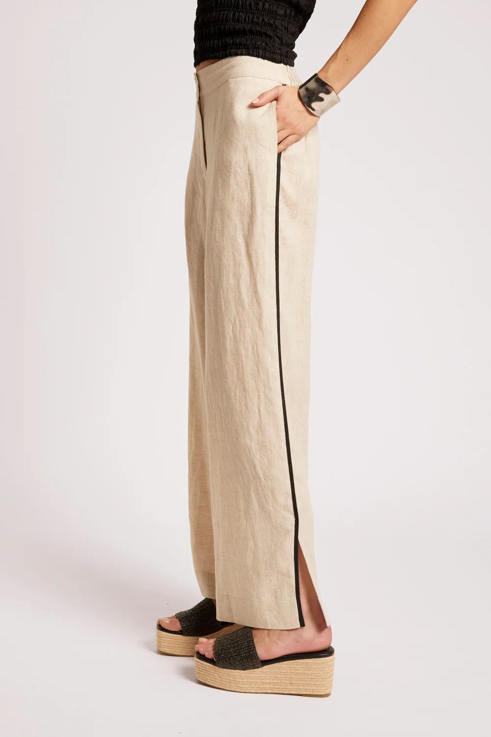 Maris Splice Pant | Tusk / Black