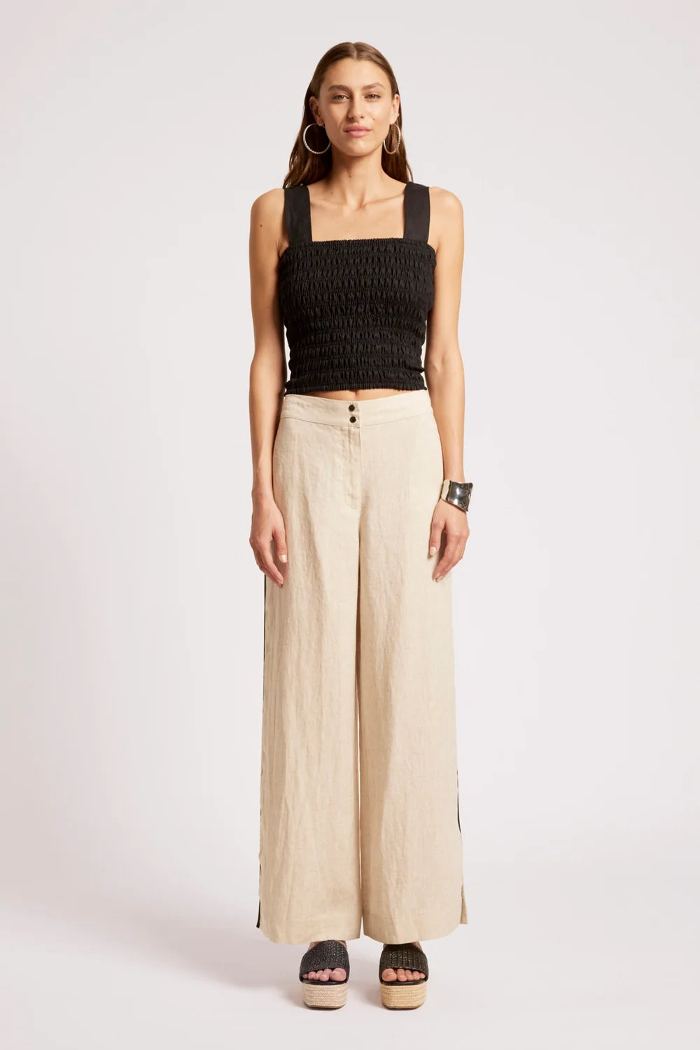 Maris Splice Pant | Tusk / Black